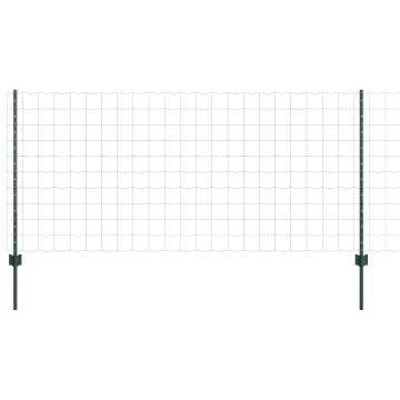 Set Gard Set de 2 Verde Oțel 25 x 1 m Durabil Gard de Grădină - Img 2