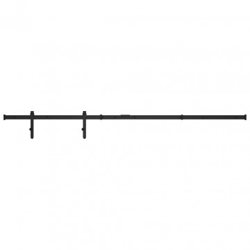 Set glisare ușă mini pentru dulap, oțel carbon, 183 cm - Img 2