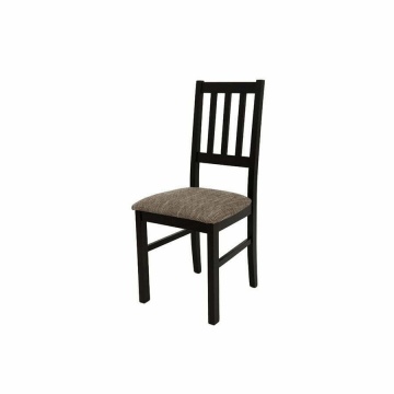 Set masa fixa 80 cm cu 4 scaune tapitate, mb-13 max9 si s-38 boss4 w2, wenge, lemn masiv de fag, stofa - Img 7