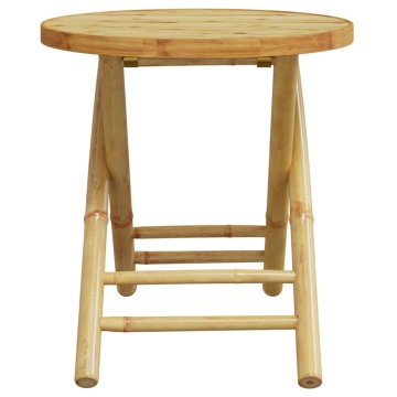 Set mobilier bistro, 3 piese, bambus - Img 5