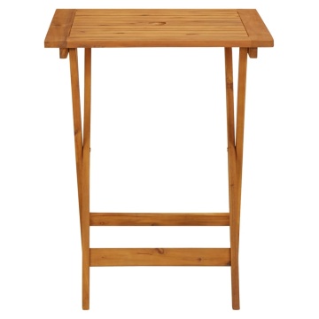 Set mobilier bistro, 3 piese, textil antracit/lemn masiv - Img 5
