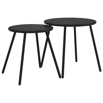 Set mobilier de balcon, 5 piese, cu perne, negru, oțel - Img 6