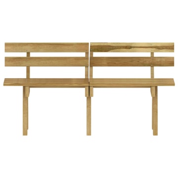 Set mobilier de exterior, 3 piese, lemn de pin tratat - Img 6