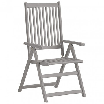 Set mobilier de grădină, 5 piese, lemn masiv de acacia - Img 6