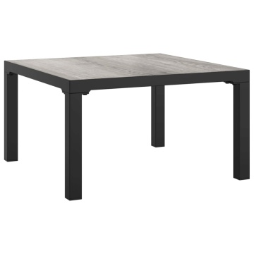 Set mobilier de grădină, 5 piese, negru/gri, poliratan - Img 7