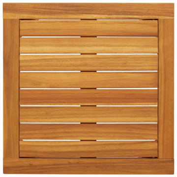 Set mobilier de grădină, 5 piese, poliratan bej/lemn de acacia - Img 6