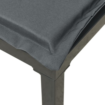 Set mobilier de grădină, 6 piese, negru și gri, poliratan - Img 6