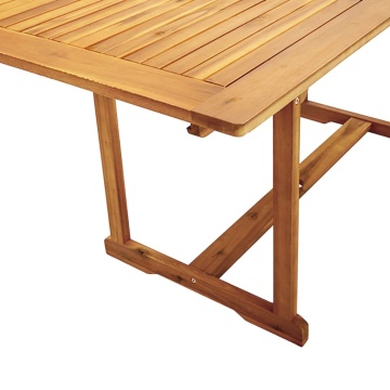 Set mobilier de grădină, 7 piese, lemn masiv acacia/textilenă - Img 7