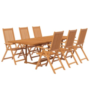 Set mobilier de grădină, 7 piese, lemn masiv de acacia - Img 3