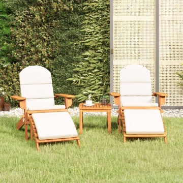 Set mobilier de grădină Adirondack, 3 piese, lemn masiv acacia - Img 1