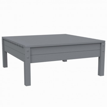 Set mobilier de grădină cu perne, 3 piese, gri, lemn masiv pin - Img 5