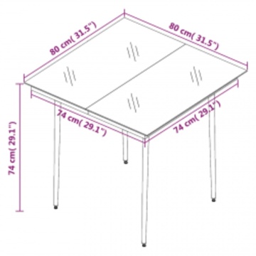 Set mobilier de grădină cu perne, 3 piese, negru - Img 6