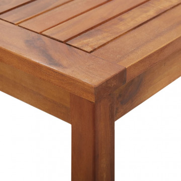 Set mobilier de grădină cu perne, 4 piese, lemn masiv de acacia - Img 4