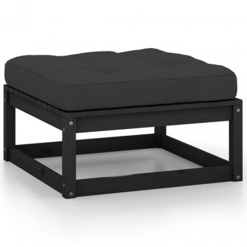 Set mobilier de grădină cu perne, 4 piese, lemn masiv pin - Img 8