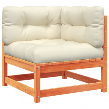 Set mobilier de grădină cu perne, 6 piese, lemn masiv de pin - Img 4