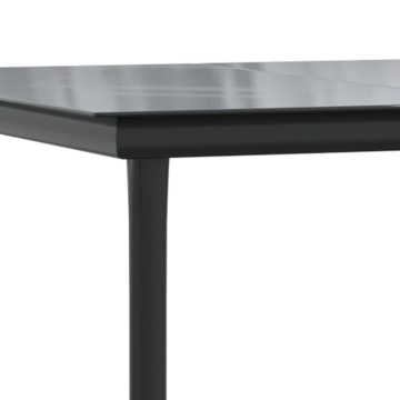 Set mobilier grădină cu perne, 5 piese, negru și gri, poliratan - Img 6