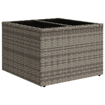 Set mobilier grădină cu perne, 6 piese, gri, poliratan - Img 3