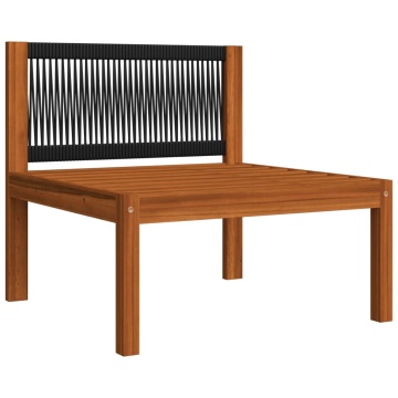 Set mobilier grădină cu perne, crem, 6 piese, lemn masiv acacia - Img 5