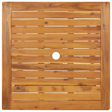 Set mobilier grădină pliabil, 3 piese, lemn masiv acacia - Img 5