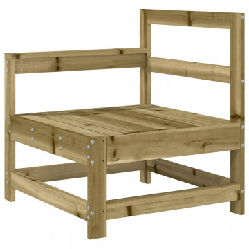 Set mobilier relaxare de grădină, 4 piese, lemn de pin tratat - Img 8