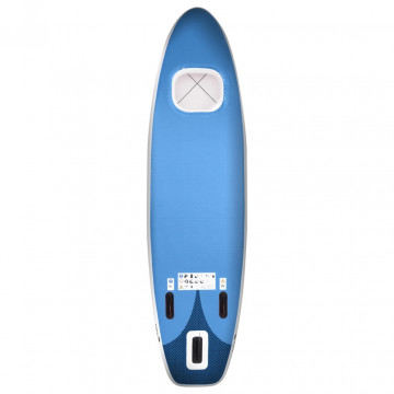 Set placă paddleboarding gonflabilă, albastru, 300x76x10 cm - Img 4