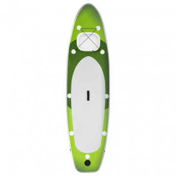 Set placă paddleboarding gonflabilă, verde, 300x76x10 cm - Img 3