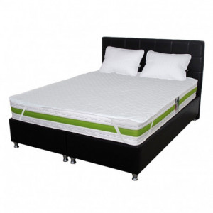 Set Saltea Pocket Spring MILANO 140x200x24 plus 2 perne microfibra 50x70 plus Husa hipoalergenica - Img 1
