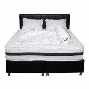 Set Saltea Superortopedica Tulip 160x200x30 plus 2 perne microfibra 50x70 plus Husa hipoalergenica - Img 2