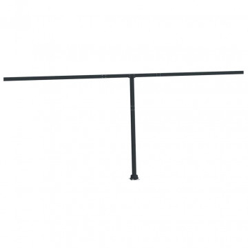 Set stâlp pentru copertină, antracit, 600x245 cm, fier - Img 2