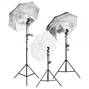 Set studio foto cu lumini, fundal și reflector - Img 2