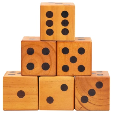 Set zaruri de curte gigant, 6 buc, lemn de pin masiv - Img 2