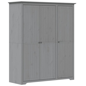 Șifonier BODO, gri, 146x53,5x173 cm, lemn masiv de pin - Img 2