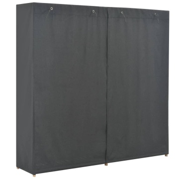Șifonier, gri, 200 x 40 x 170 cm, material textil - Img 3