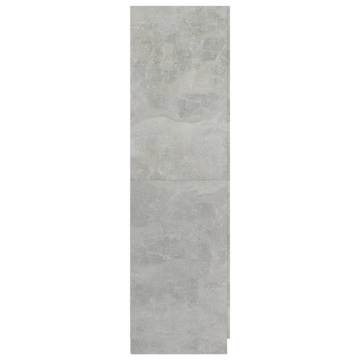 Șifonier, gri beton, 80x52x180 cm, PAL - Img 6