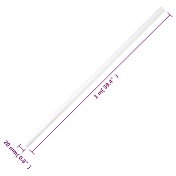 Șine de cabluri cu cleme, Ø20 mm, 10 m, PVC - Img 8