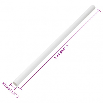 Șine de cabluri cu cleme, Ø30 mm, 30 m, PVC - Img 8