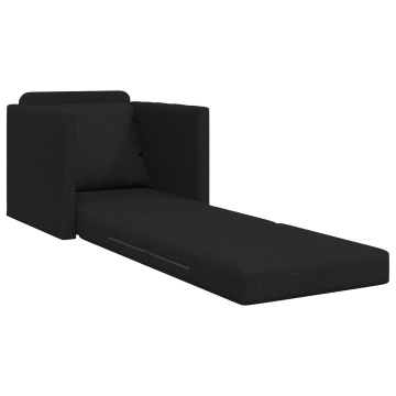 Sofa Pat 2 în 1 Negru 74x77x81 cm Material Textil - Img 4