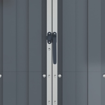 Șopron de grădină, gri, 116x45x175 cm, oțel galvanizat - Img 6