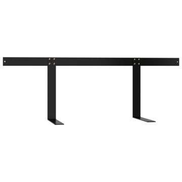 Spătar pentru canapea din paleți, negru, 110 cm, fier - Img 3
