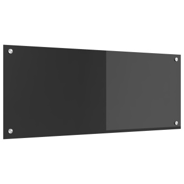 Spate de bucătărie Gri închis 100x40x0,6 cm din Sticlă securizată - Img 2