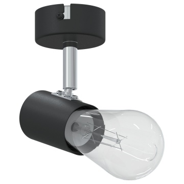 Spotlight pentru tavan 1 puncție ajustabilă Negru E27 - Img 3