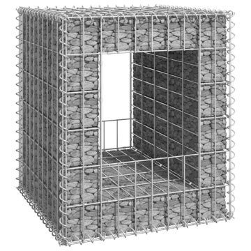 Stâlp coș gabion, 50x50x60 cm, fier - Img 1