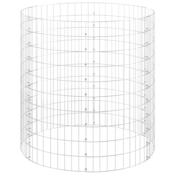 Stâlp de gabion, Ø100x100 cm, oțel galvanizat, circular - Img 3