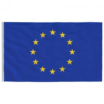 Steag Europa și stâlp din aluminiu, 5,55 m - Img 4