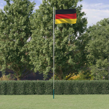 Steag Germania și stâlp din aluminiu, 6,23 m - Img 1