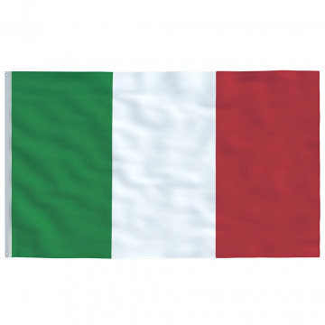 Steag Italia și stâlp din aluminiu, 5,55 m - Img 4