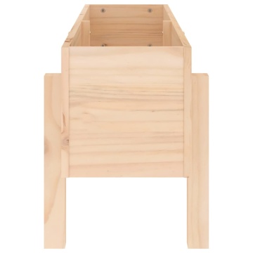 Strat înălțat de grădină, 101x30x38 cm, lemn masiv de pin - Img 8