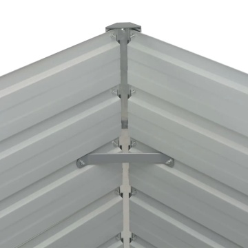 Strat înălțat de grădină antracit 160x80x77 cm oțel galvanizat - Img 5