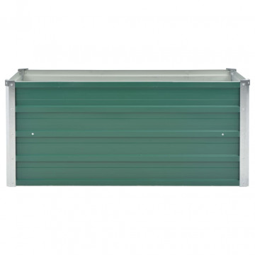 Strat înălțat de grădină, verde, 100x40x45 cm, oțel galvanizat - Img 3