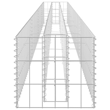 Strat înălțat gabion, 360 x 30 x 30 cm, oțel inoxidabil - Img 7